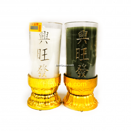 大二伯爷斗烛/ 香 (对）