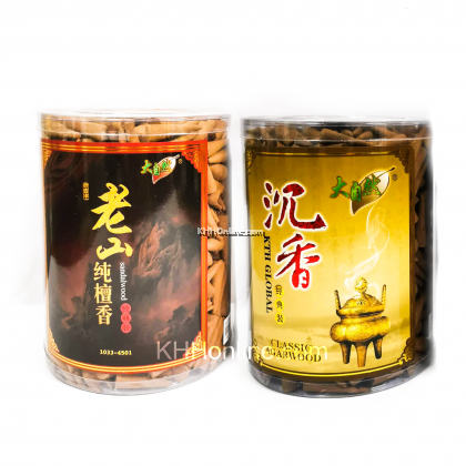 大自然沉香 / 老山纯檀香/ 乌沉香 - 锥形香 （大桶装）