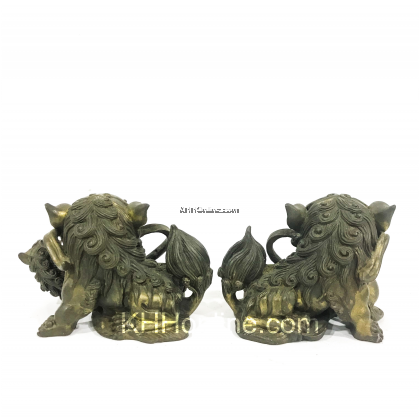 古铜狮（对）