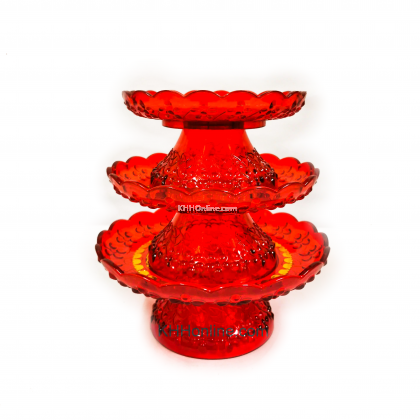 烫金水晶果盘