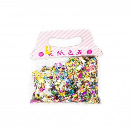 五色纸花