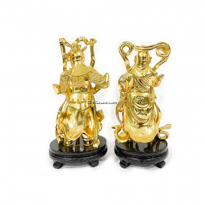 镀金韦陀、关帝（一尊）